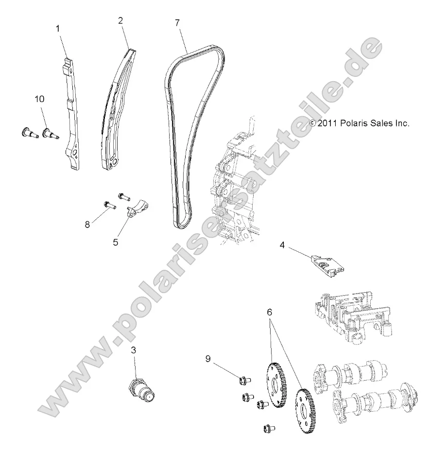 Engine, Cam Chain and Sprocket Engine, Cam Chain and Sprocket