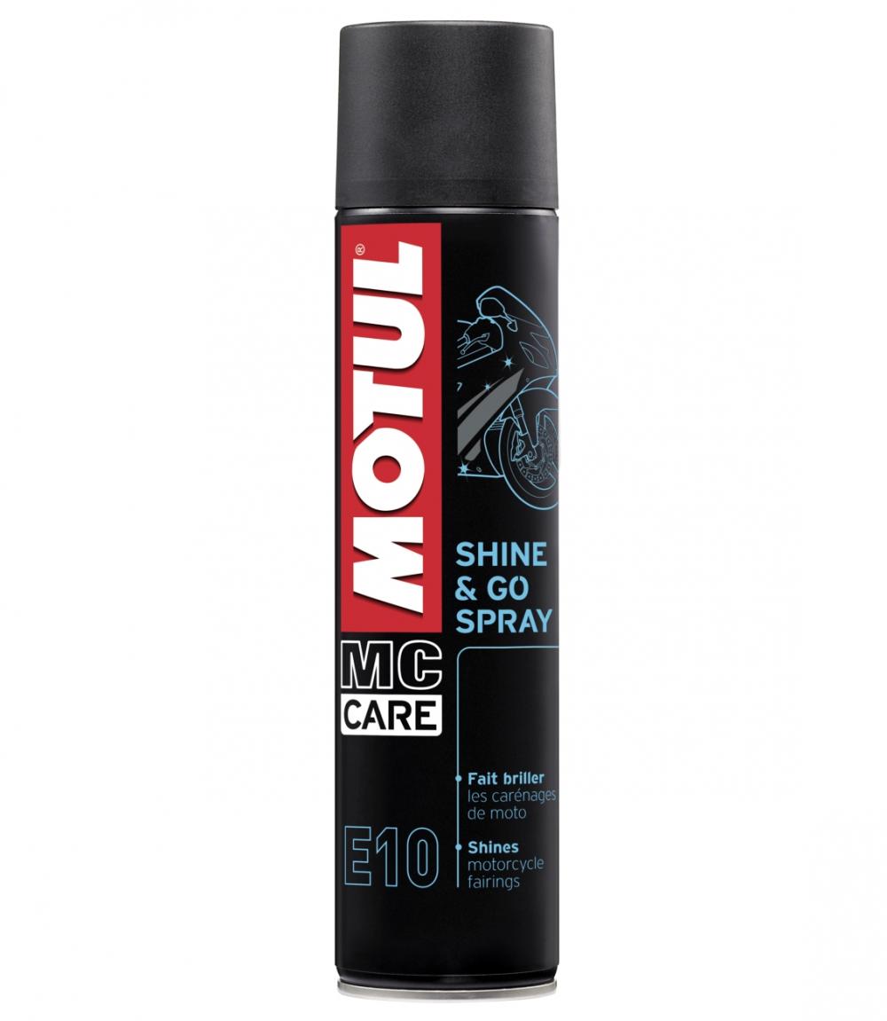 Motul E10 Shine & Go Spray - Hochglanz Pflegemittel - 400 ml