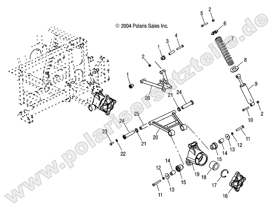 MID DRIVE A-ARMS 6X6