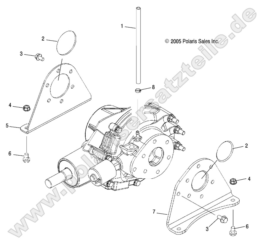 Gearcase Mounting, Rear Gearcase Mounting, Rear
