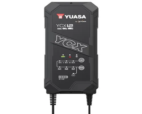 Yuasa YCX12 Batterieladegerät 12V 12A für Blei-Säure + Lithium Batterie