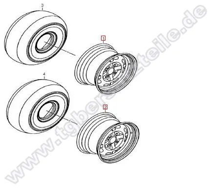 Reifen onroad u. Stahlfelgen Reifen onroad u. Stahlfelgen