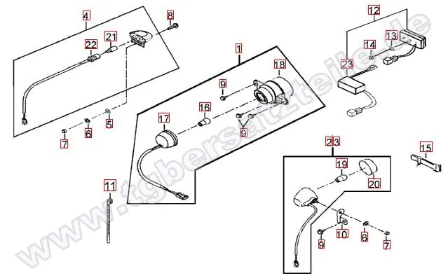 Rücklicht - Blinker hinten Rücklicht - Blinker hinten