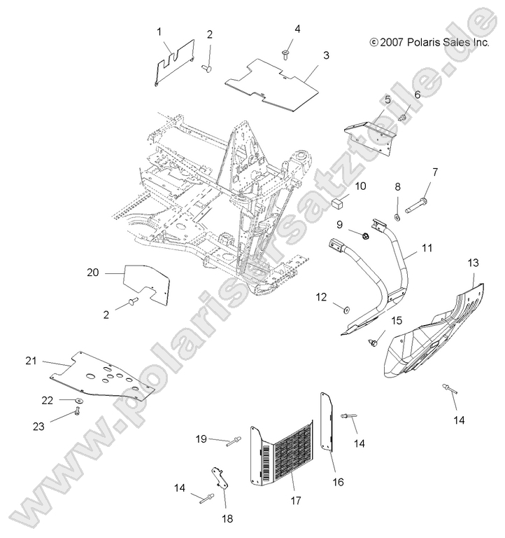 CHASSIS, FRONT BUMPER CHASSIS, FRONT BUMPER
