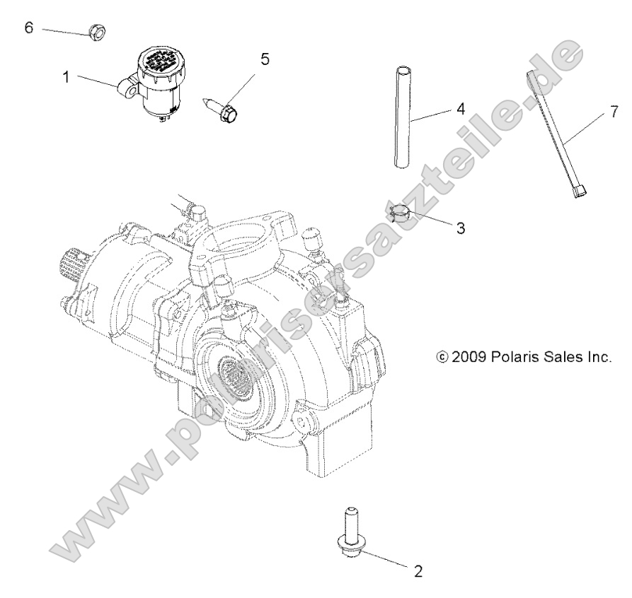 Drive Train, Gearcase Mounting, Front Drive Train, Gearcase Mounting, Front
