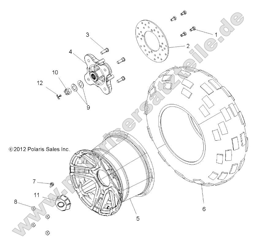 Wheels, Rear (49RGRWHEELRR13900XPCAST) Wheels, Rear (49RGRWHEELRR13900XPCAST)