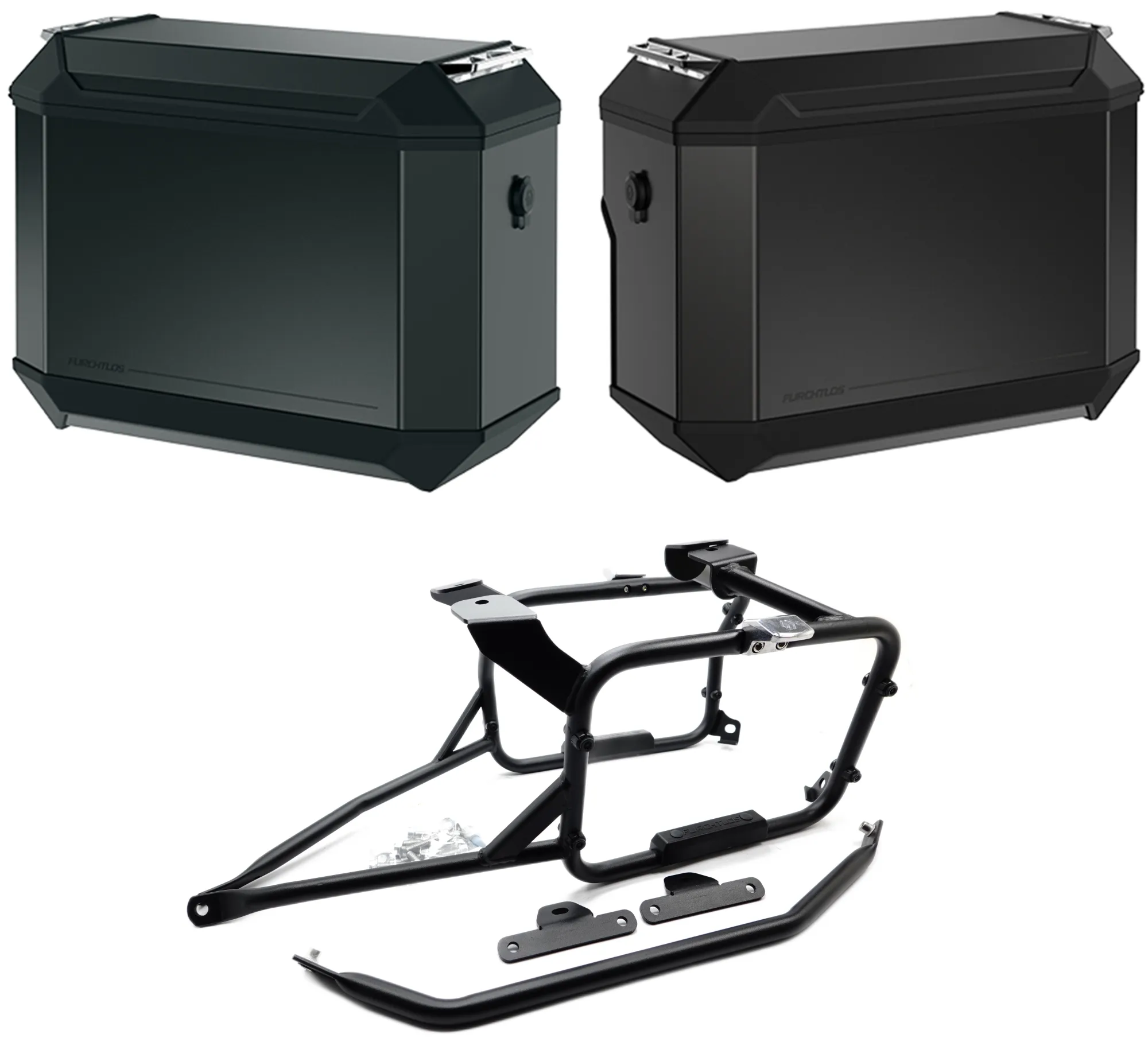 Furchtlos RANGER OFFSET Seitenkofferträger inkl. Seitenkoffer Set anthrazit - Honda CRF 1100 Africa Twin 2020-24 Furchtlos RANGER OFFSET Seitenkofferträger inkl. Seitenkoffer Set anthrazit - Honda CRF 1100 Africa Twin 2020-24