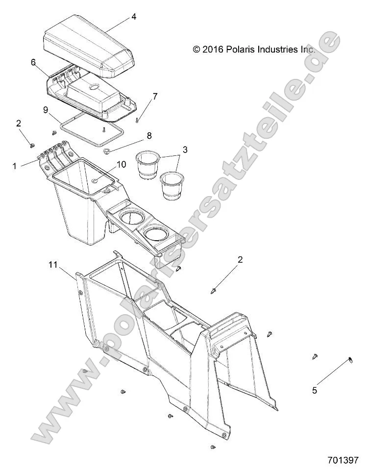 Body, Center Console, Rear Body, Center Console, Rear