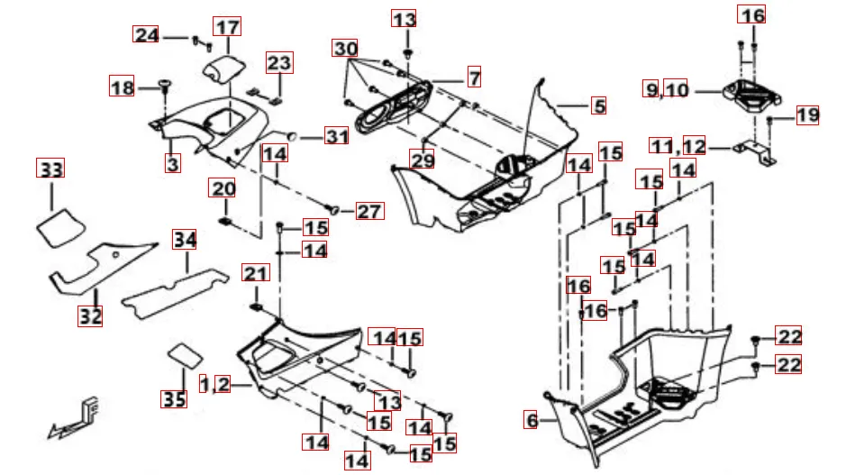Fußstütze-Tankabdeckung silber edition Fußstütze-Tankabdeckung silber edition