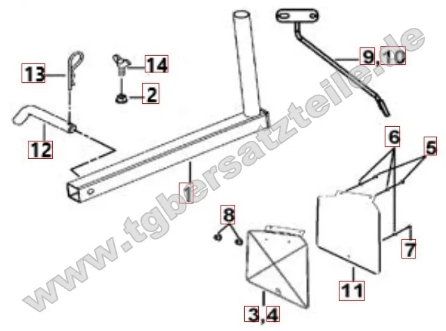 Schmutzfänger - Fahnenstangenhalterung Schmutzfänger - Fahnenstangenhalterung