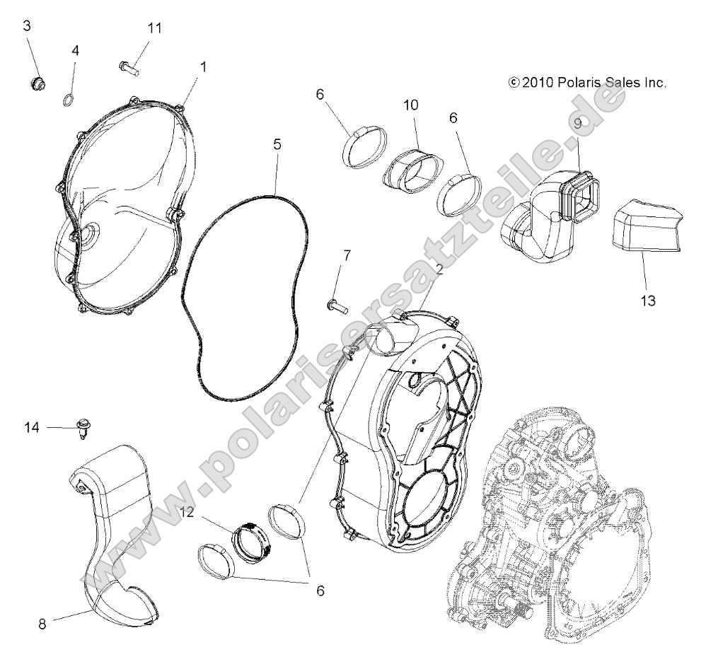 Body, Clutch Cover Body, Clutch Cover