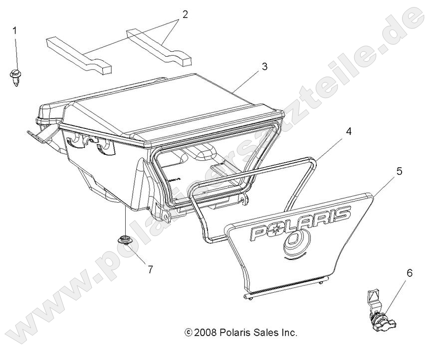 BODY, STORAGE BOX, REAR
