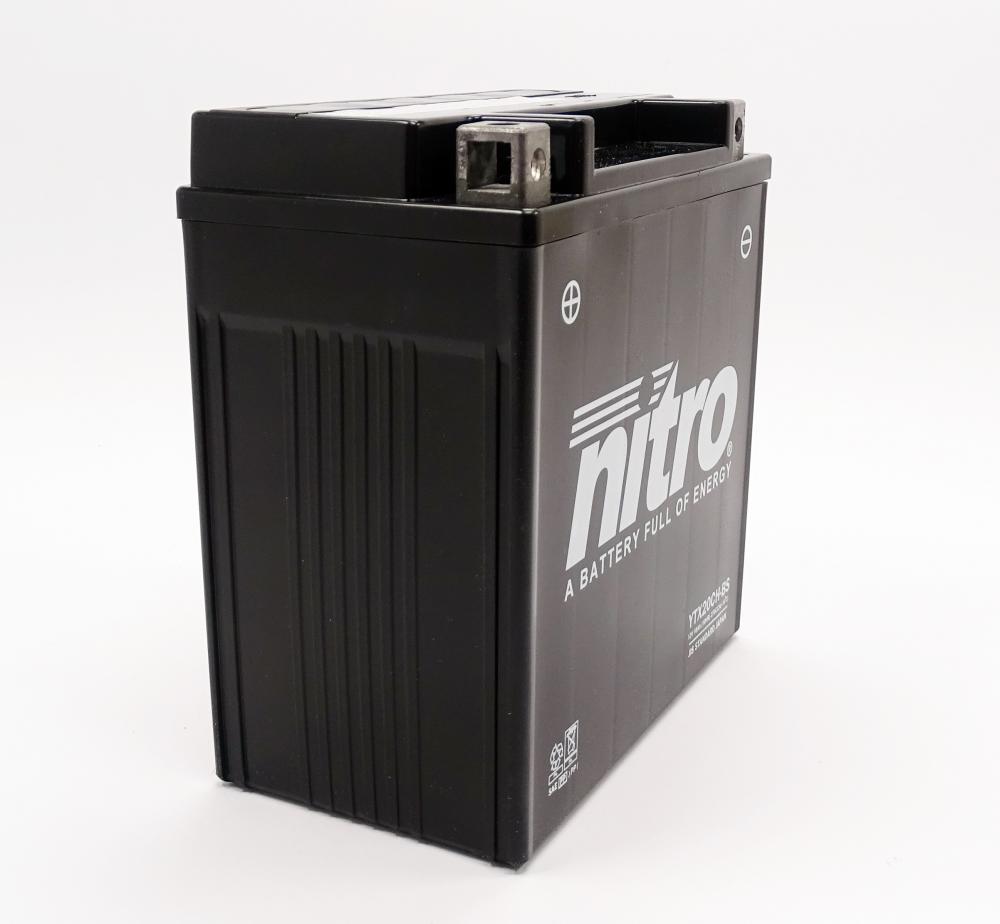 Nitro NTX20CH-BS / YTX20CH-BS AGM Batterie 12V 18AH - Einbaufertig (FTX20CH-BS)