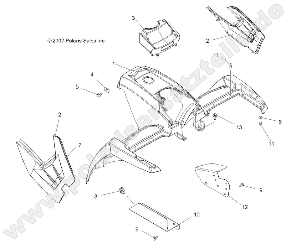 BODY, FRONT CAB BODY, FRONT CAB