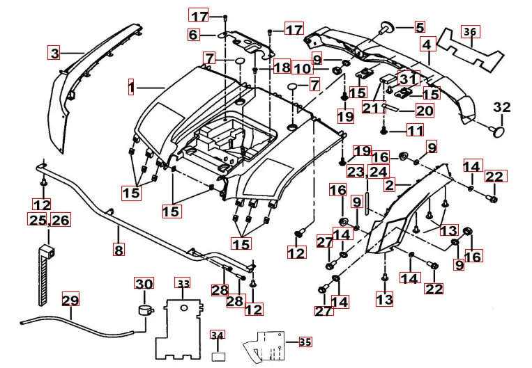 Heckverkleidung Heckverkleidung