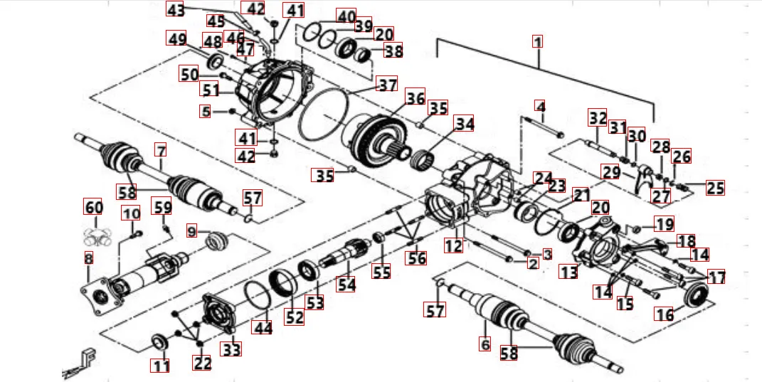 Differential hinten Differential hinten