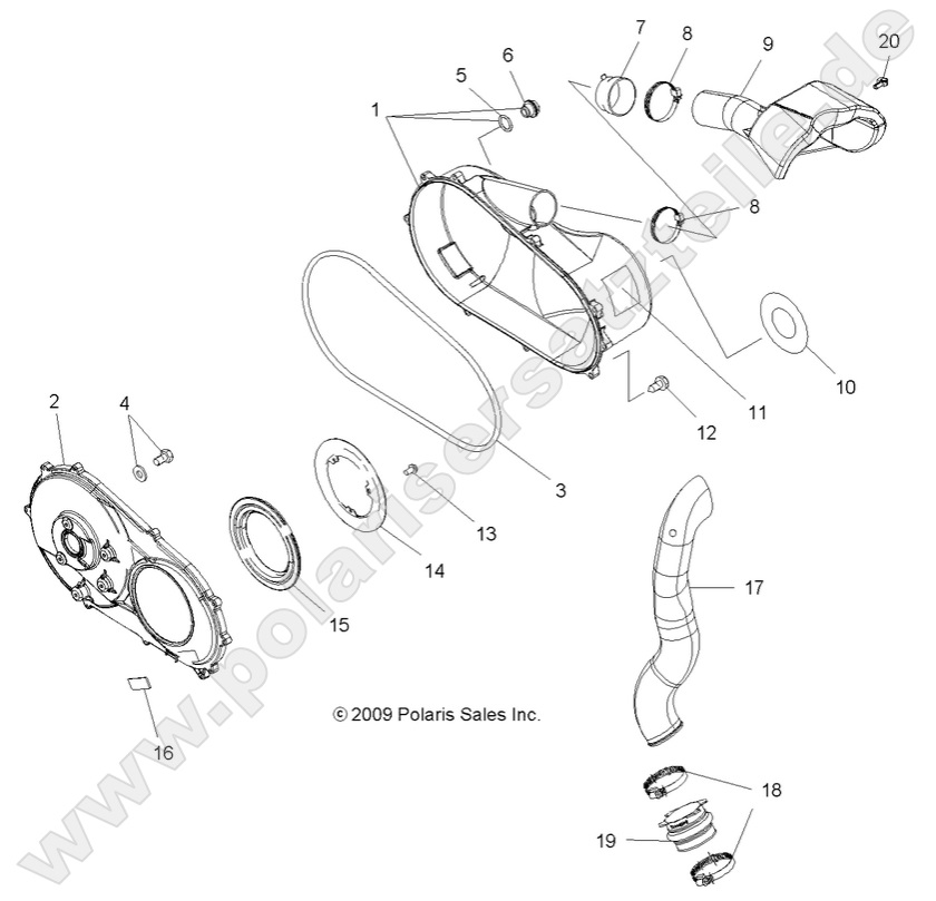 BODY, CLUTCH COVER and DUCTING BODY, CLUTCH COVER and DUCTING