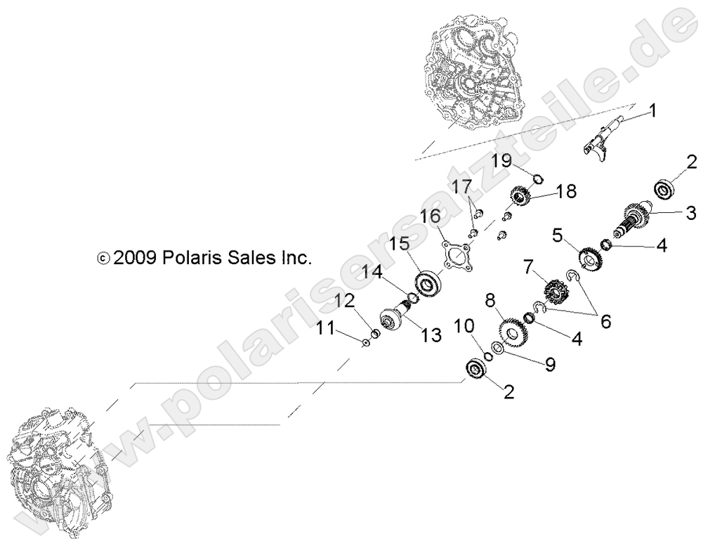 DRIVE TRAIN, MAIN GEARCASE INTERNALS DRIVE TRAIN, MAIN GEARCASE INTERNALS