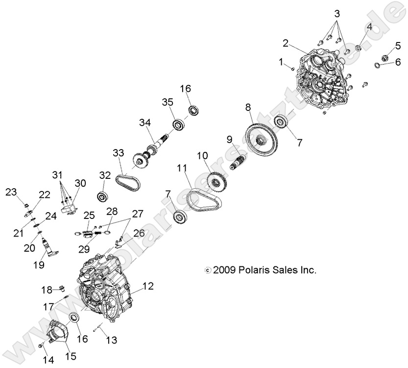 DRIVE TRAIN, MAIN GEARCASE DRIVE TRAIN, MAIN GEARCASE