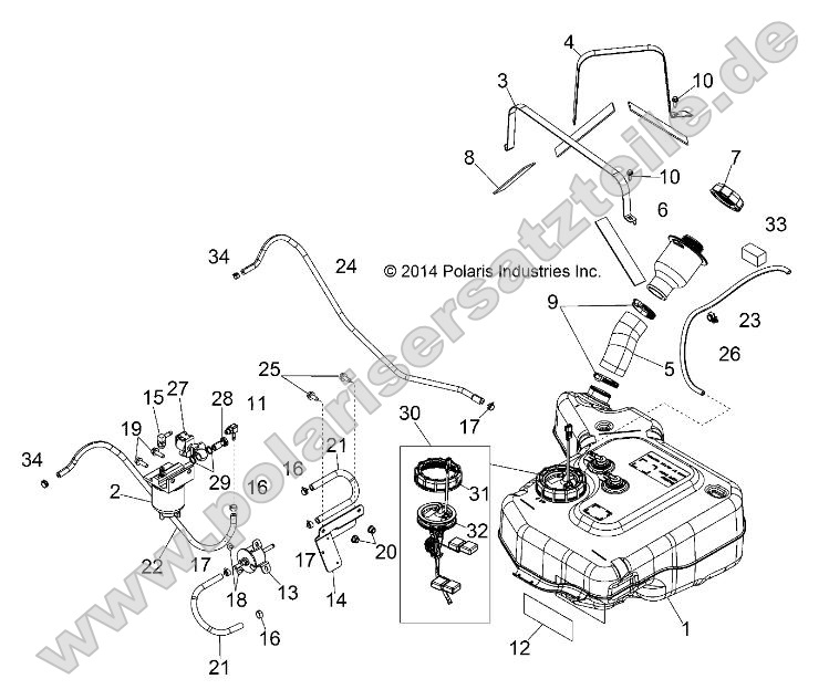 Body, Fuel Tank Asm. Body, Fuel Tank Asm.