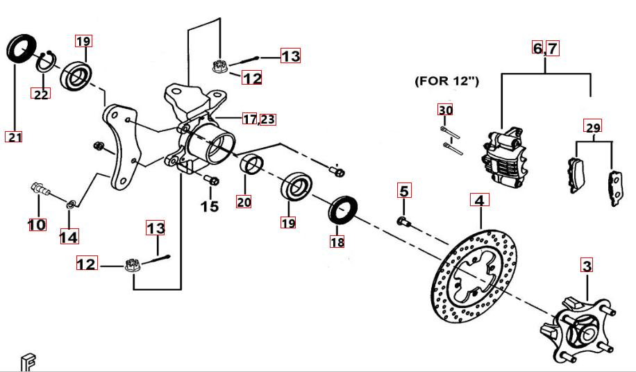 Vorderradbremse (12")