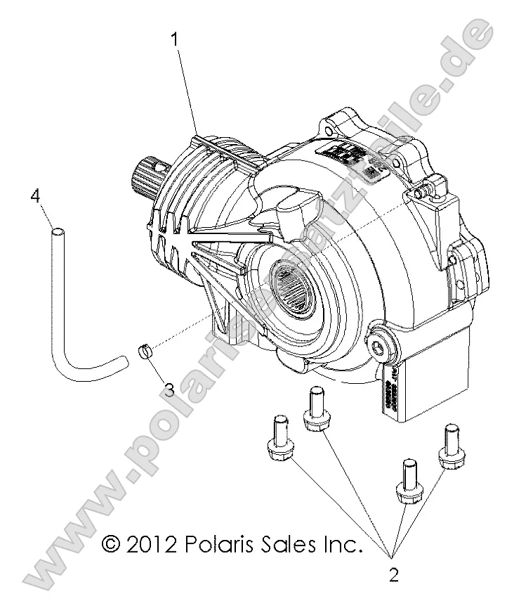 Drive Train, Front Gearcase Drive Train, Front Gearcase