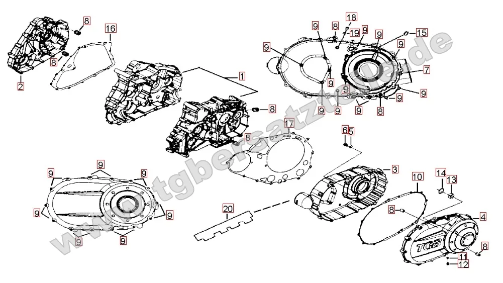 Motorgehäuse Motorgehäuse