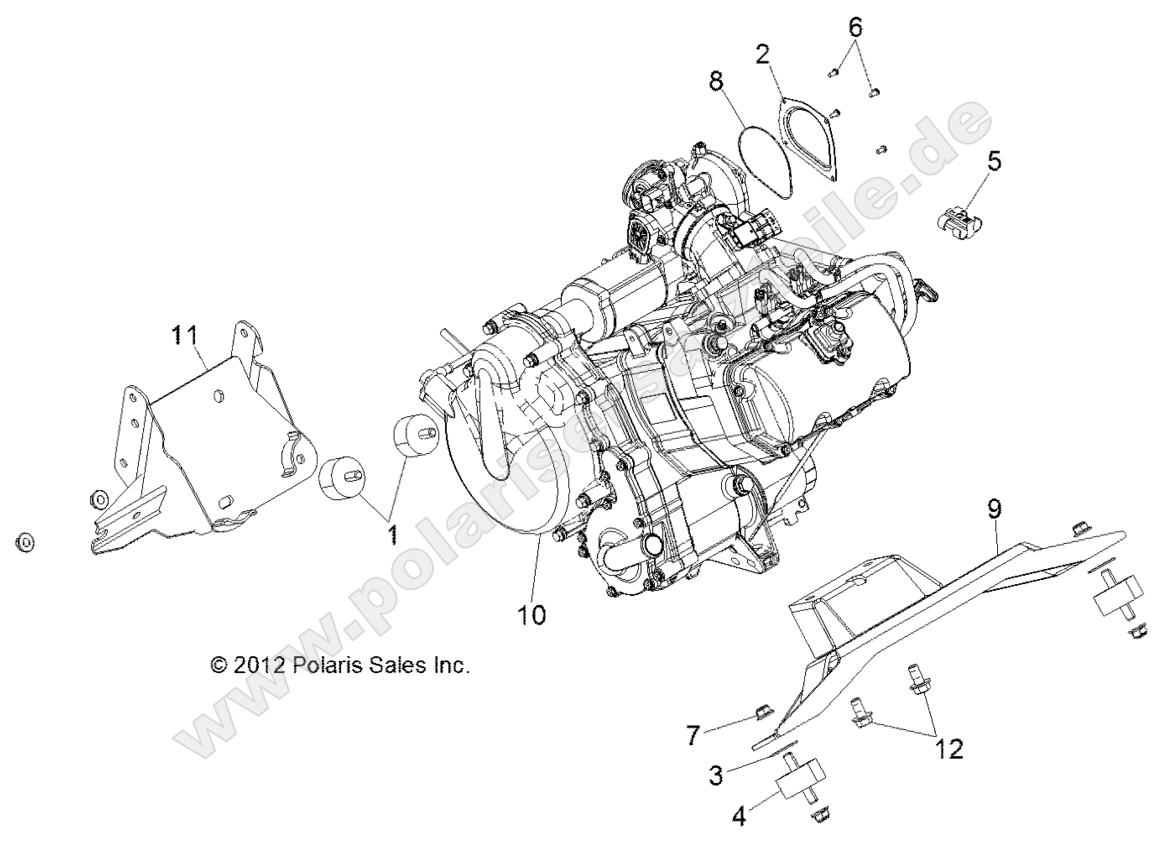 Engine, Mounting