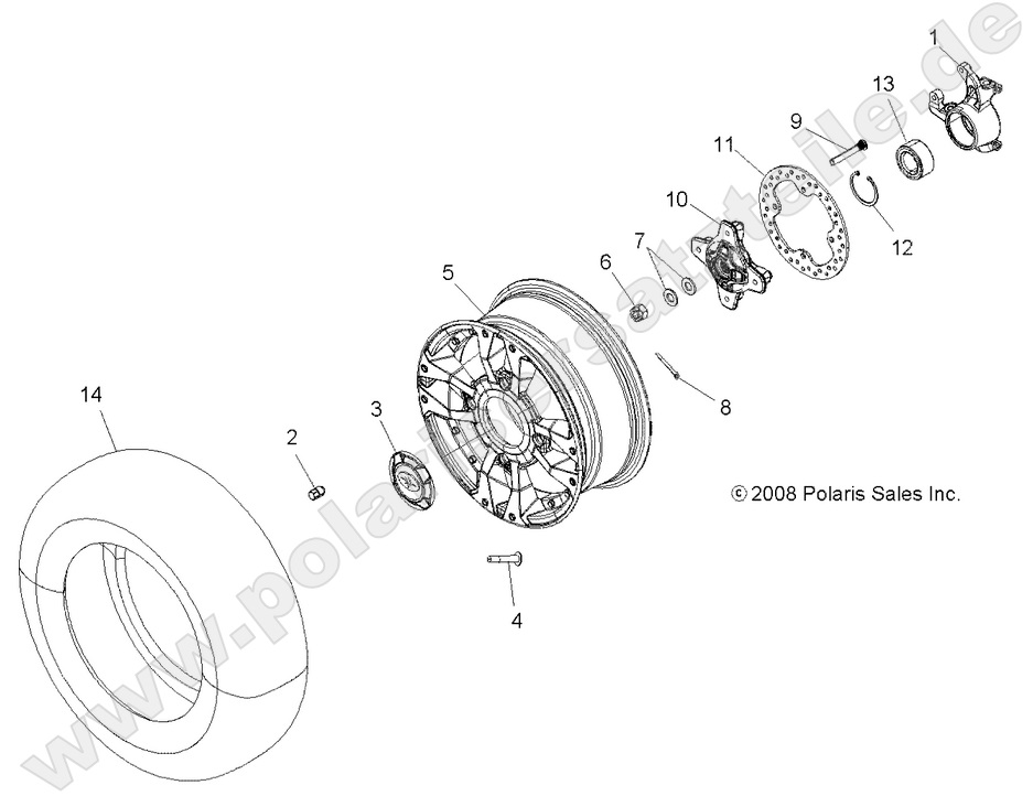 WHEELS, FRONT and HUB
