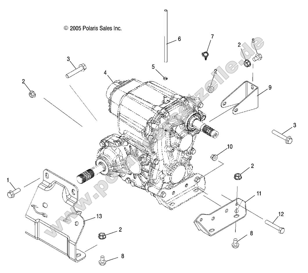 Drive Train, Main Gearcase Mounting Drive Train, Main Gearcase Mounting