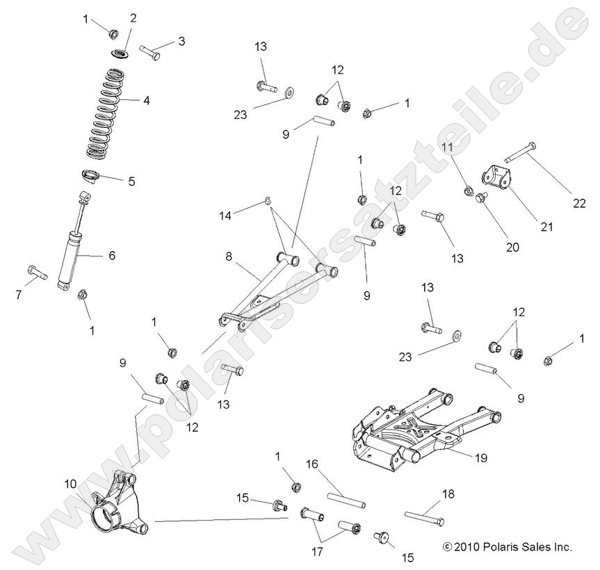 SUSPENSION, REAR SUSPENSION, REAR