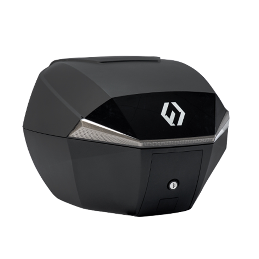 Furchtlos SHIELD S Basic Topcase - 35 Liter - schwarz/silber - inkl. Montagekit