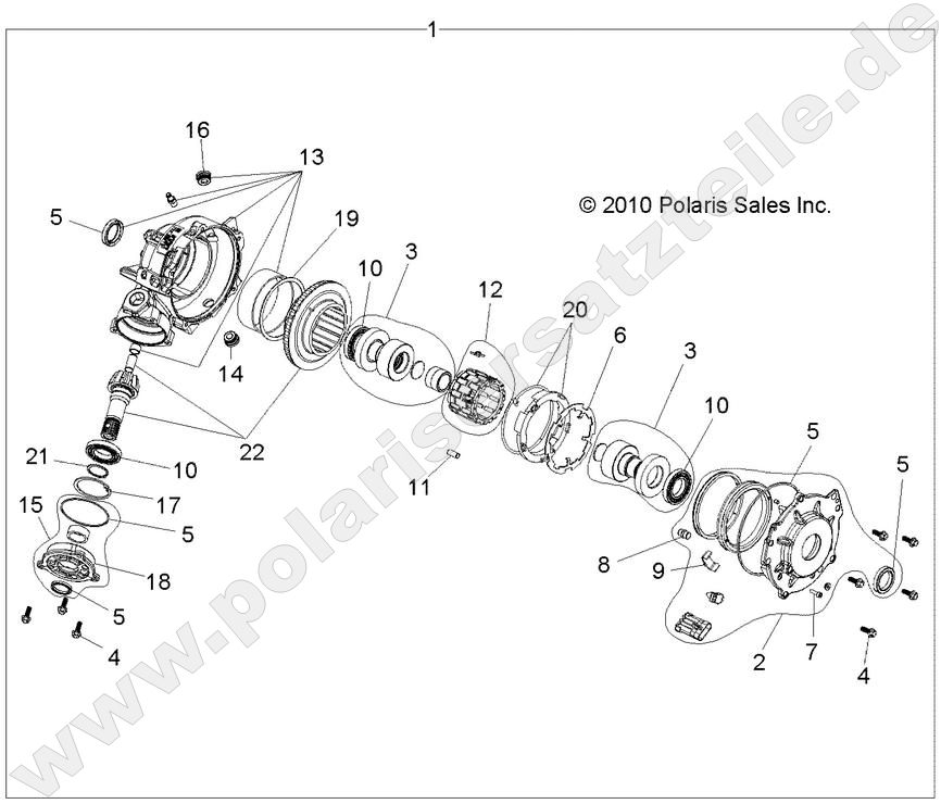 DRIVE TRAIN, FRONT GEARCASE DRIVE TRAIN, FRONT GEARCASE