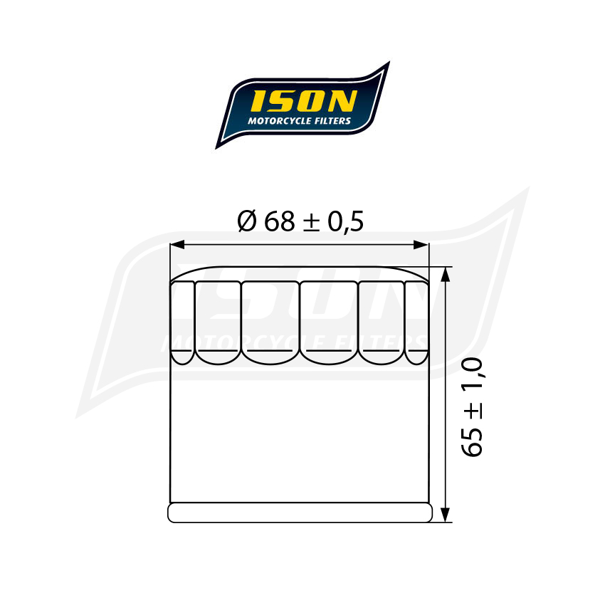 ISON Ölfilter 138 - Aprilia / Arctic Cat / Cagiva / Kawasaki / Kymco / Suzuki