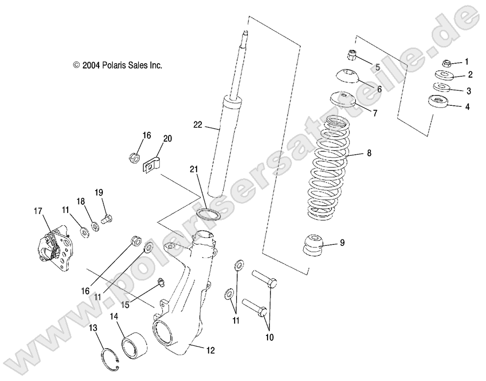 STRUT, FRONT STRUT, FRONT