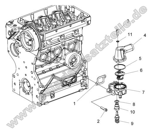 Engine, Thermostat Asm. Engine, Thermostat Asm.
