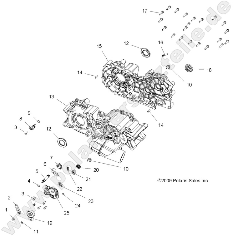 DRIVE TRAIN, MAIN GEARCASE DRIVE TRAIN, MAIN GEARCASE