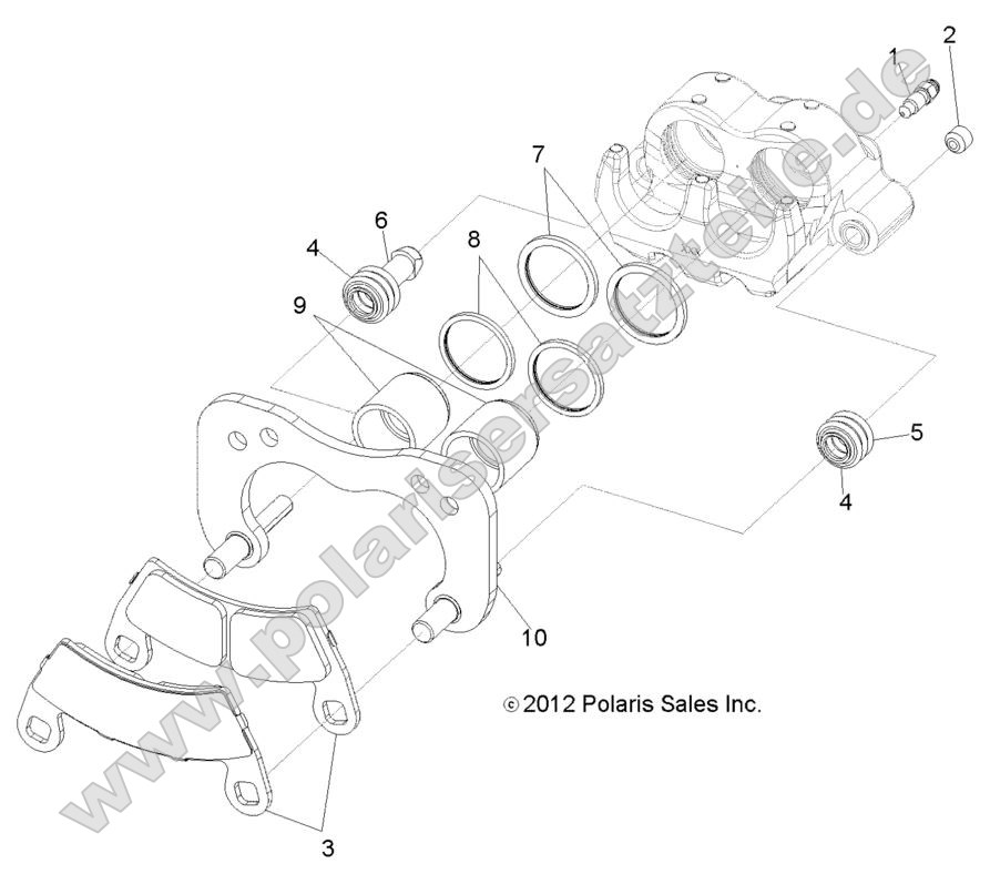 Brakes, Rear Caliper (built 11/4/13 and before)