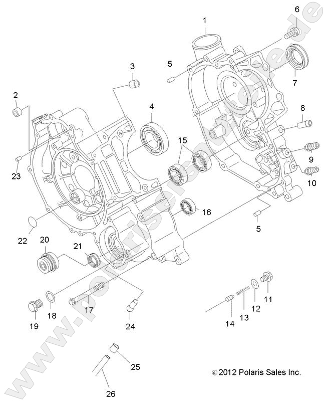 ENGINE, CRANKCASE