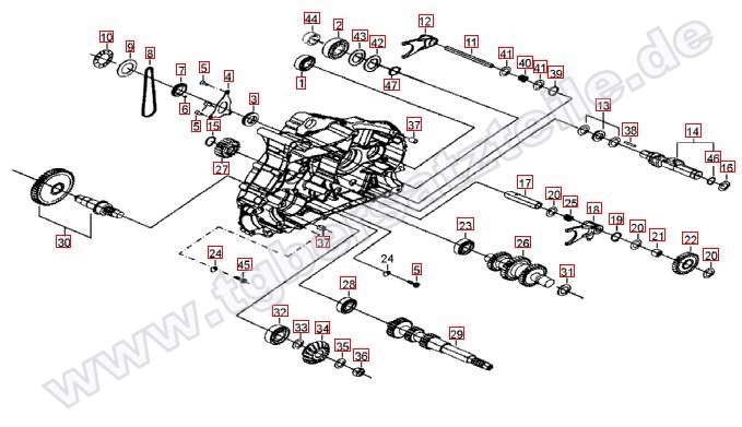 Motorgehäuse links (2)