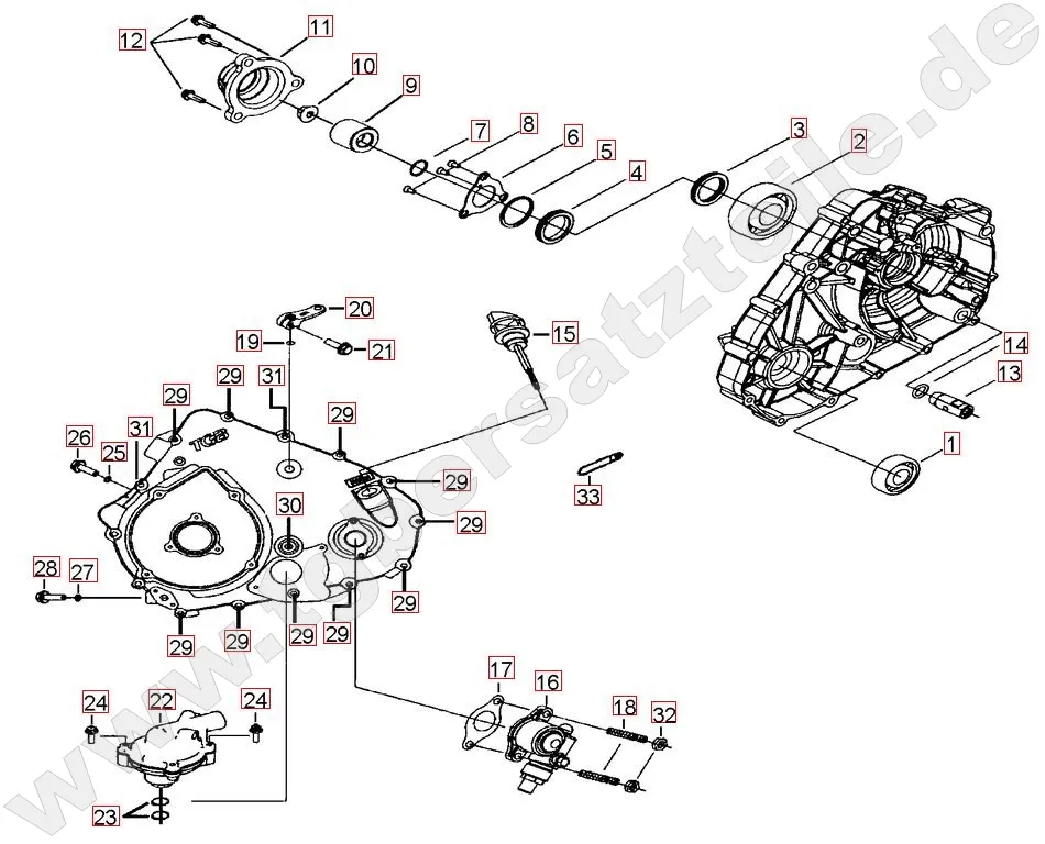 Wasserpumpe - Tachoantrieb Wasserpumpe - Tachoantrieb