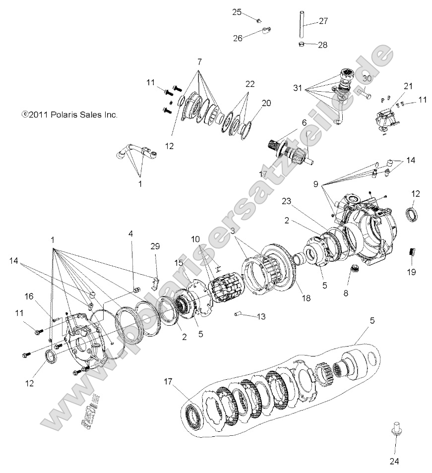 Drive Train, Front Gearcase and Mounting Drive Train, Front Gearcase and Mounting