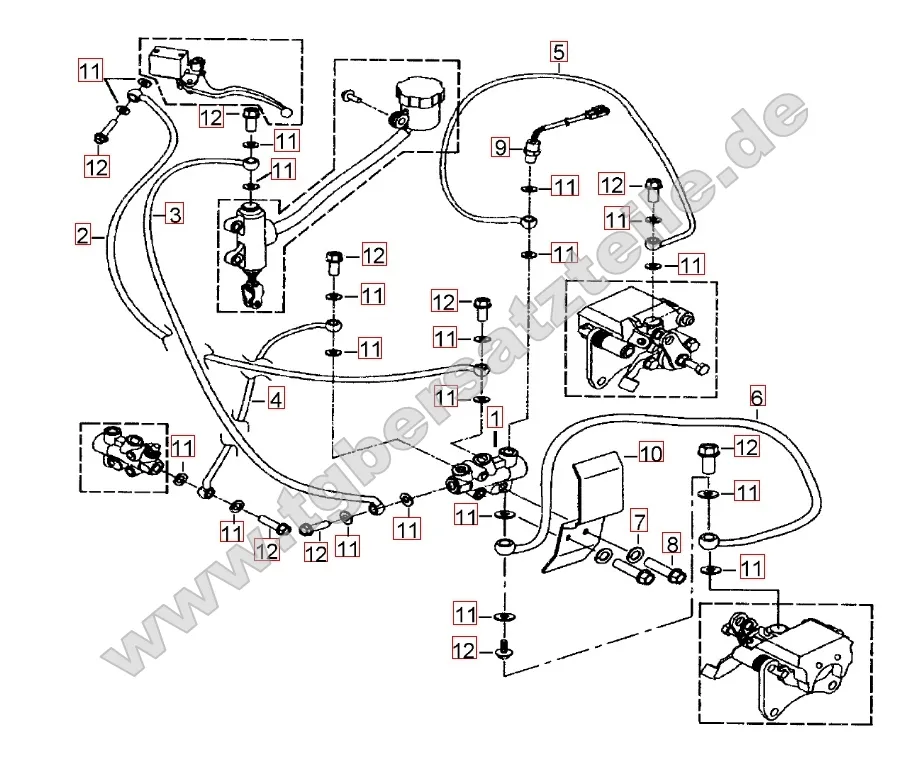 Bremsanlage hinten Bremsanlage hinten