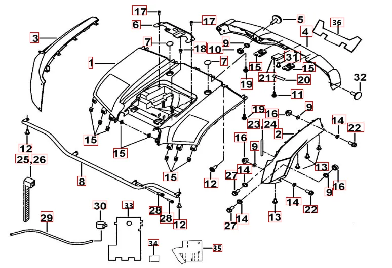 Heckverkleidung Heckverkleidung