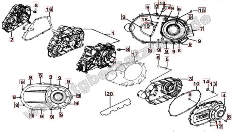 Motorgehäuse Motorgehäuse