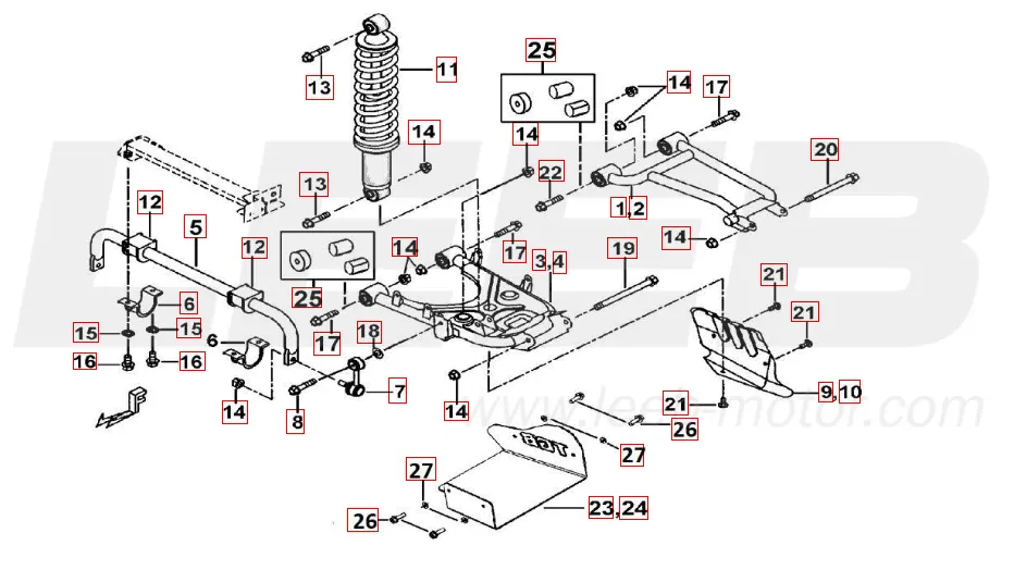 Federbein hinten Federbein hinten