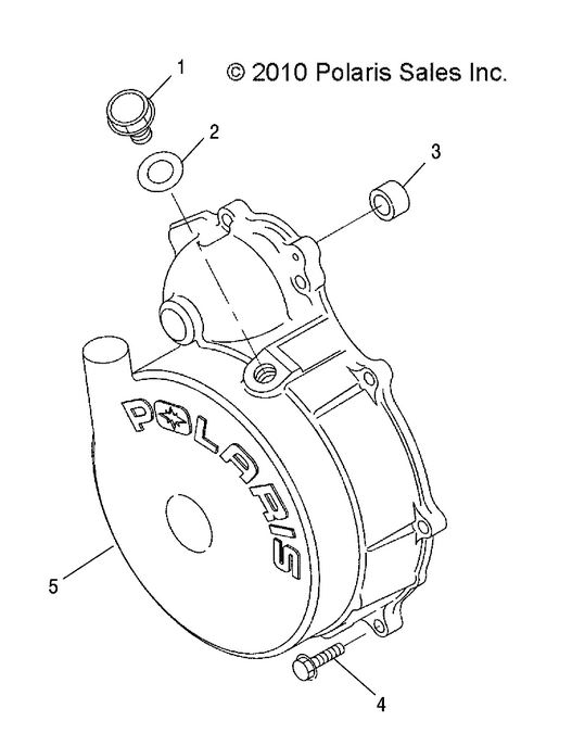 ENGINE, FLYWHEEL COVER