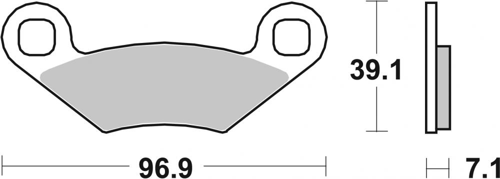 SBS Bremsbeläge Offroad & ATV Sintermetall - 642SI