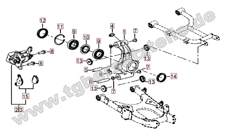 Hinterradachse Hinterradachse