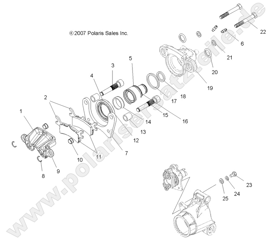 BRAKES, REAR CALIPER BRAKES, REAR CALIPER